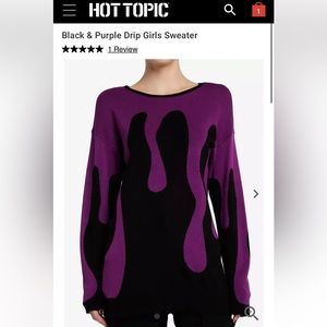Hot Topic drip sweater